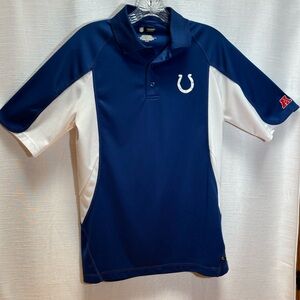 Colts NFL Team Apparel Men’s Size Small Polo - Breathable Side Panels.